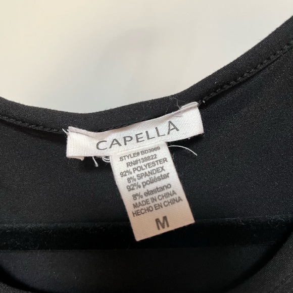 Midi black T shirt dress - Picture 2 of 5